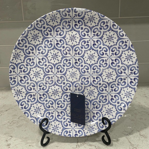 RACHEL Rachel Roy Dining Set 4 Rachel Roy Melamine Blue White